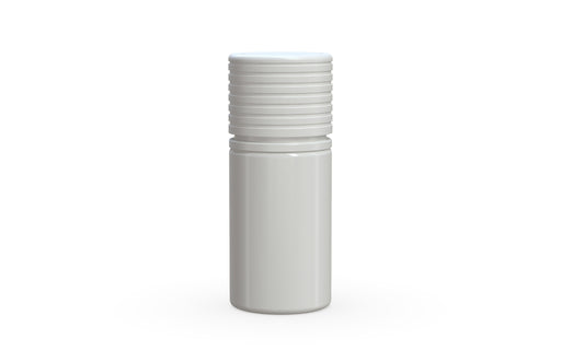 Chubby Gorilla Spiral CR 30ml Stubby Bottle - Opaque White with Opaque White Cap