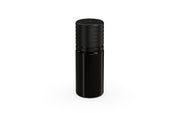 Chubby Gorilla Spiral CR 10ML unicorn bottle, opaque black bottle with opaque black child-resistant cap, side view
