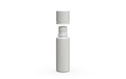 Chubby Gorilla Spiral CR 16.5ML unicorn bottle, opaque white bottle with opaque white child-resistant cap, cap detail