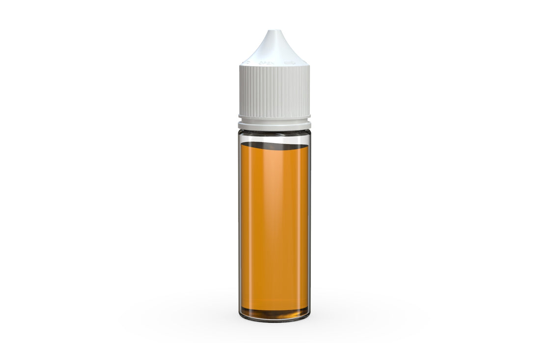 Chubby Gorilla Unicorn 50ml bottle, clear natural with opaque white cap, cap detail