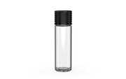 510 Cartridge Spiral CR Container Flat Top - Clear Natural With Opaque Black Lid - Copackr.com