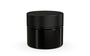 300CC/10FL.OZ Spiral CR - XL Container With Inner Seal & Tamper - Opaque Black With Opaque Black Lid - Copackr.com