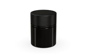 90CC/3FL.OZ Spiral CR - Container With Inner Seal & Tamper - Opaque Black With Opaque Black Lid - Copackr.com