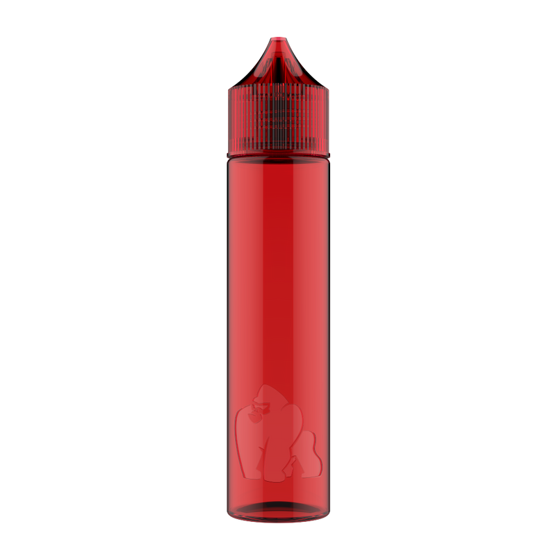 Chubby Gorilla - 60ML "SOFT" Unicorn Bottle - Transparent Red - Copackr.com