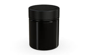 550CC/18.5FL.OZ Spiral CR - XL Container With Inner Seal & Tamper - Opaque Black With Opaque Black Lid - Copackr.com