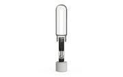 510 Cartridge Spiral CR Container Round Top - Clear Natural With Opaque White Lid - Copackr.com