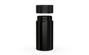 180CC/6FL.OZ Spiral CR - Container With Inner Seal & Tamper - Opaque Black With Opaque Black Lid - Copackr.com