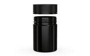 650CC/21.5FL.OZ Spiral CR - XL Container With Inner Seal & Tamper - Opaque Black Container With Opaque Black Lid - Copackr.com