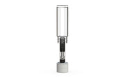 510 Cartridge Spiral CR Container Flat Top - Clear Natural With Opaque White Lid - Copackr.com
