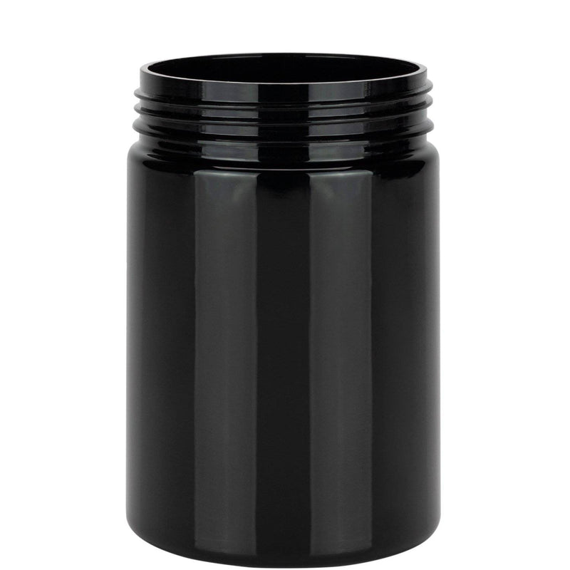 120CC/4FL.OZ/120ML Aviator CR - Container With Inner Seal & Tamper - Opaque Black With Opaque Black Lid - Copackr.com