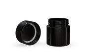 90CC/3FL.OZ Spiral CR - Container With Inner Seal & Tamper - Opaque Black With Opaque Black Lid - Copackr.com