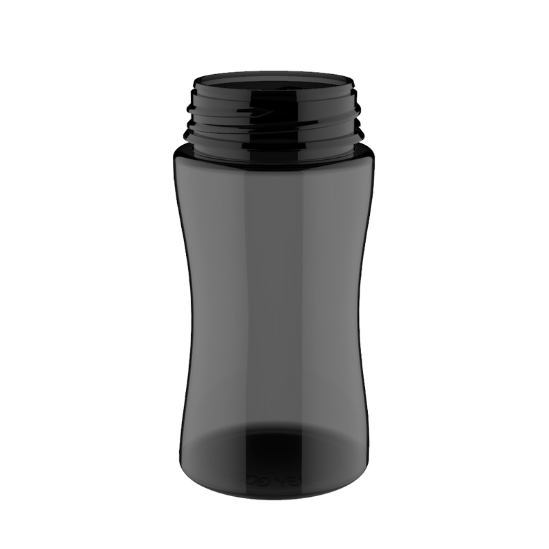 Chubby Gorilla - 200ML Unicorn Bottle - Transparent Black Bottle / Black Cap - V3 - Copackr.com