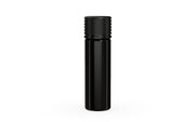 510 Cartridge Spiral CR Container Flat Top - Opaque Black With Opaque Black Lid - Copackr.com