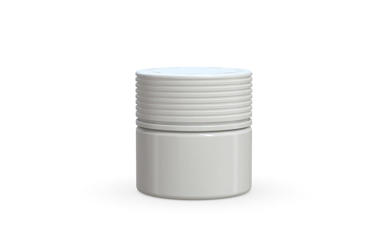 60CC/2FL.OZ Spiral CR - Container With Inner Seal & Tamper - Opaque White With Opaque White Lid - Copackr.com