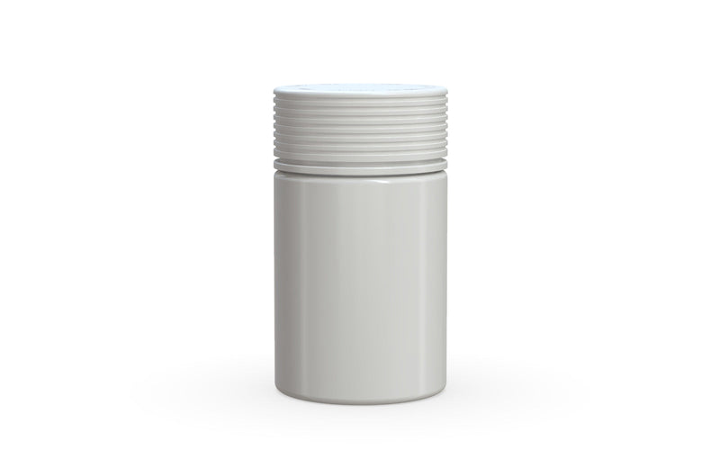 150CC/5OZ Spiral CR - Container With Inner Seal & Tamper - Opaque White With Opaque White Lid - Copackr.com