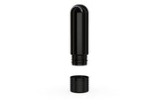 510 Cartridge Spiral CR Container Round Top - Opaque Black With Opaque Black Lid - Copackr.com
