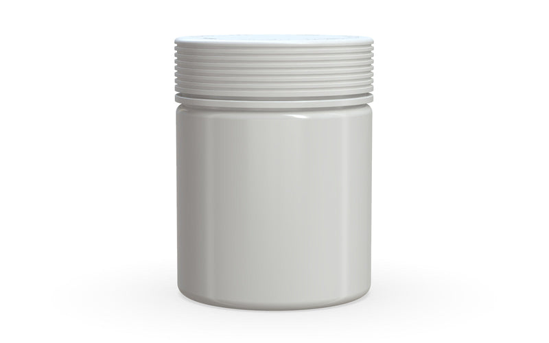 550CC/18.5FL.OZ  Spiral CR - XL Container With Inner Seal & Tamper - Opaque White With Opaque White Lid - Copackr.com
