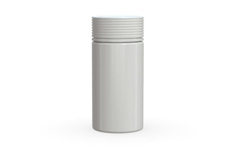 180CC/6FL.OZ Spiral CR - Container With Inner Seal & Tamper - Opaque White With Opaque White Lid - Copackr.com