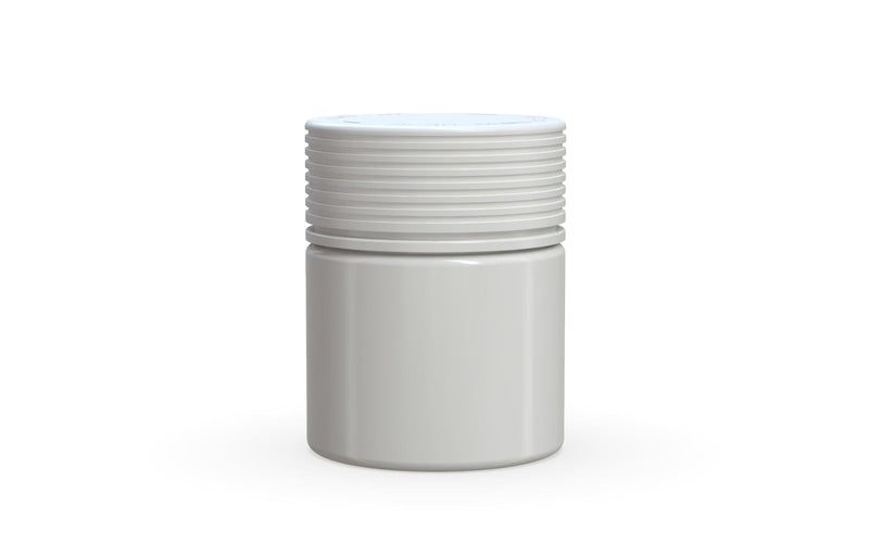 90CC/3FL.OZ Spiral CR - Container With Inner Seal & Tamper - Opaque White With Opaque White Lid - Copackr.com