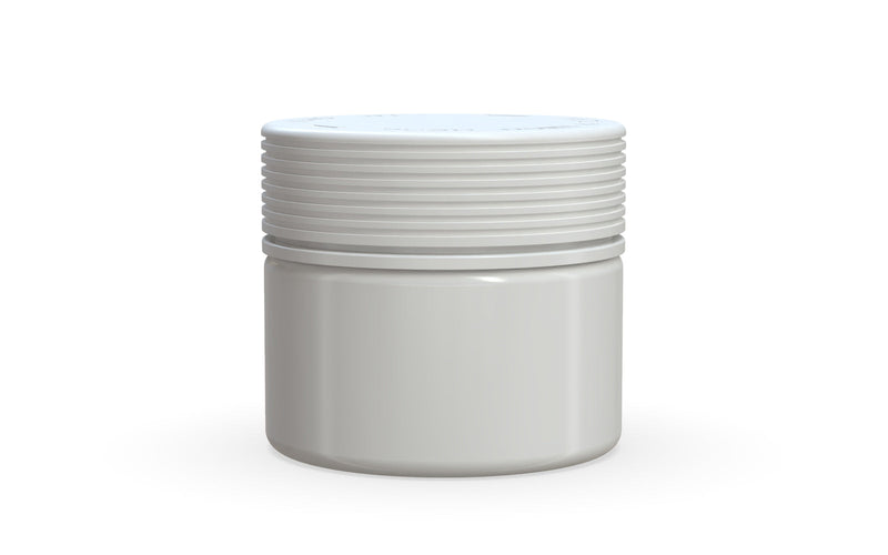 300CC/10FL.OZ Spiral CR - XL Container With Inner Seal & Tamper - Opaque White With Opaque White Lid - Copackr.com
