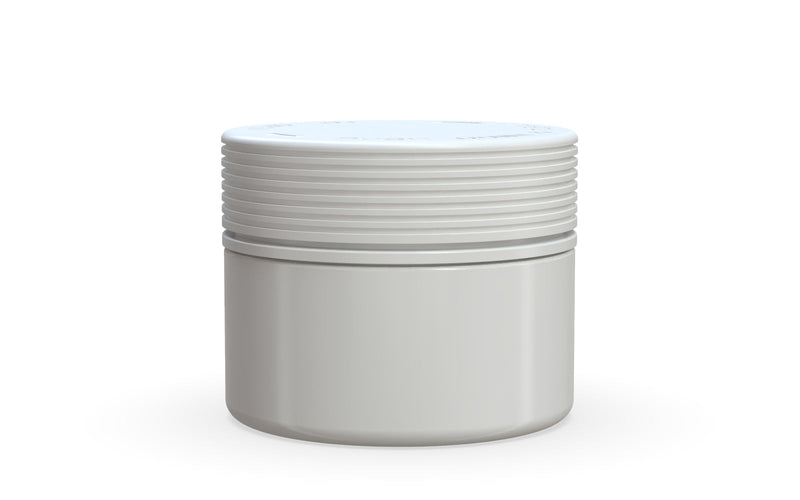 220CC/7.5FL.OZ Spiral CR - XL Container With Inner Seal & Tamper - Opaque White With Opaque White Lid - Copackr.com