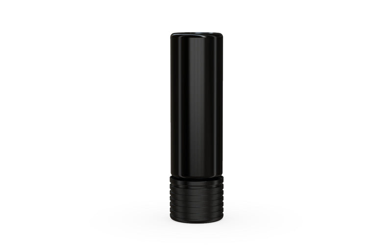 510 Cartridge Spiral CR Container Flat Top - Opaque Black With Opaque Black Lid - Copackr.com