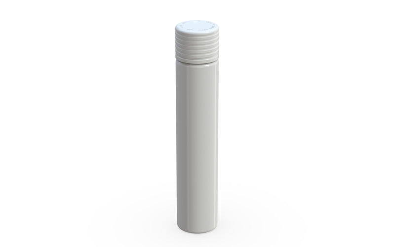 Spiral CR - Tube 115mm with Inner Seal & Tamper - Opaque White with Opaque White Lid - Copackr.com