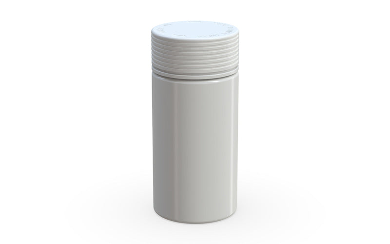 180CC/6FL.OZ Spiral CR - Container With Inner Seal & Tamper - Opaque White With Opaque White Lid - Copackr.com