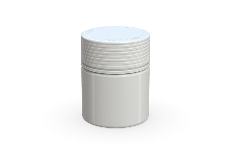 90CC/3FL.OZ Spiral CR - Container With Inner Seal & Tamper - Opaque White With Opaque White Lid - Copackr.com