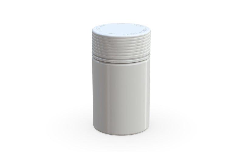 150CC/5OZ Spiral CR - Container With Inner Seal & Tamper - Opaque White With Opaque White Lid - Copackr.com