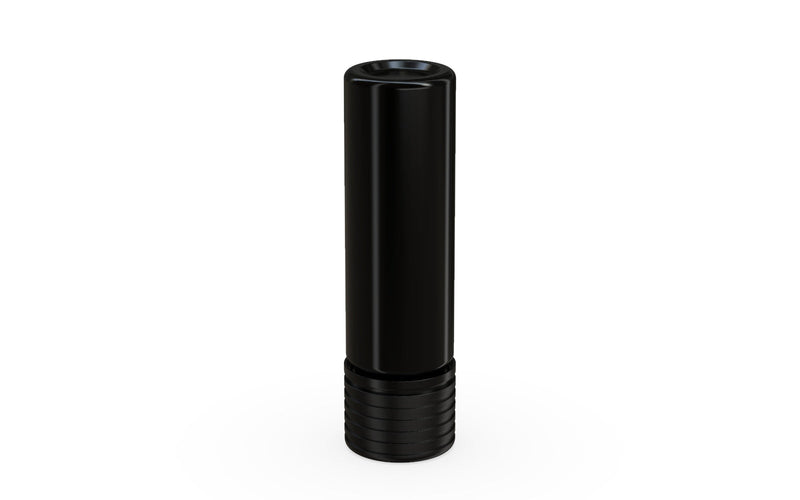 510 Cartridge Spiral CR Container Flat Top - Opaque Black With Opaque Black Lid - Copackr.com