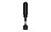 510 Cartridge Spiral CR Container Round Top - Opaque Black With Opaque Black Lid - Copackr.com