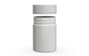 650CC/21.5FL.OZ Spiral CR - XL Container With Inner Seal & Tamper - Opaque White Container With Opaque White Lid - Copackr.com
