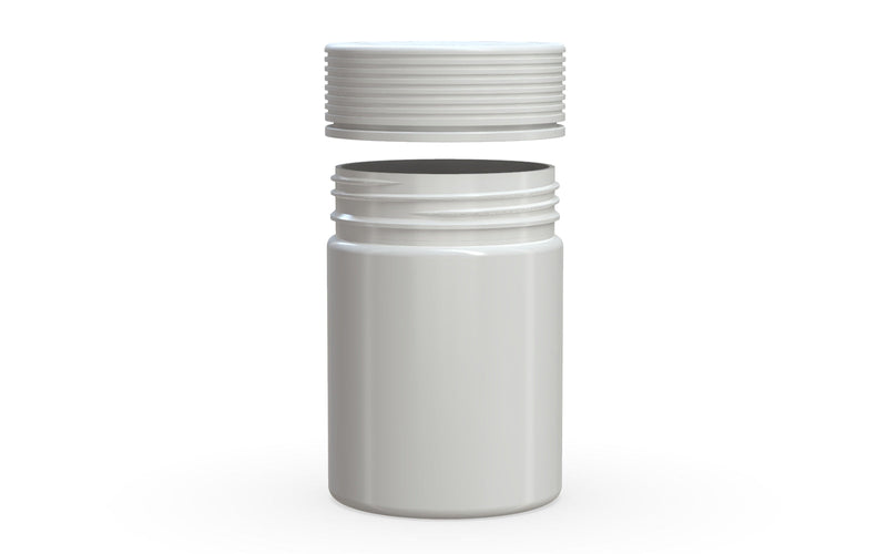 650CC/21.5FL.OZ Spiral CR - XL Container With Inner Seal & Tamper - Opaque White Container With Opaque White Lid - Copackr.com