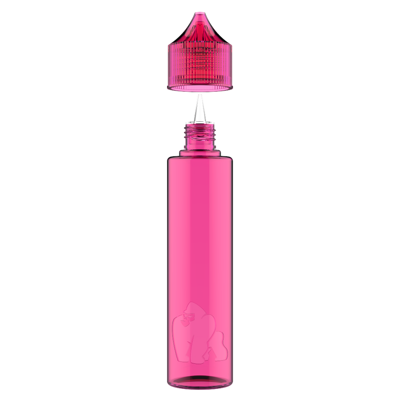 Chubby Gorilla - 60ML "SOFT" Unicorn Bottle - Transparent Pink - Copackr.com