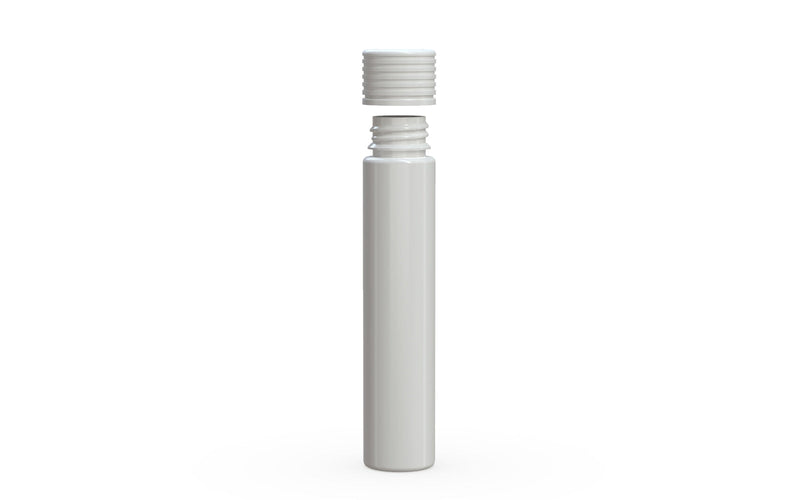 Spiral CR - Tube 115mm with Inner Seal & Tamper - Opaque White with Opaque White Lid - Copackr.com