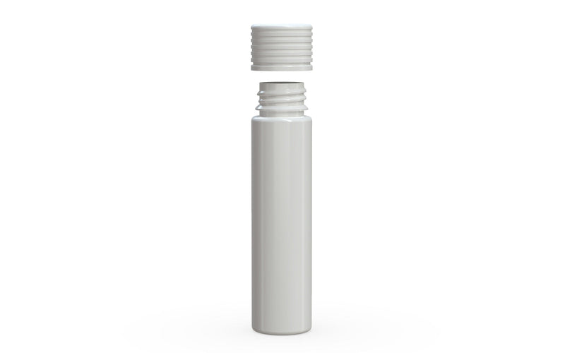 Spiral CR - Tube 95mm with Inner Seal & Tamper - Opaque White with Opaque White Lid - Copackr.com