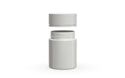120CC/4FL.OZ/120ML Spiral CR - Container With Inner Seal & Tamper - Opaque White With Opaque White Lid - Copackr.com