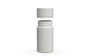 Chubby Gorilla - 60ML Mini Spiral Bottle - Opaque White Bottle / Opaque White Cap - Copackr.com