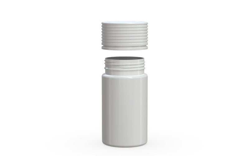 Chubby Gorilla - 60ML Mini Spiral Bottle - Opaque White Bottle / Opaque White Cap - Copackr.com