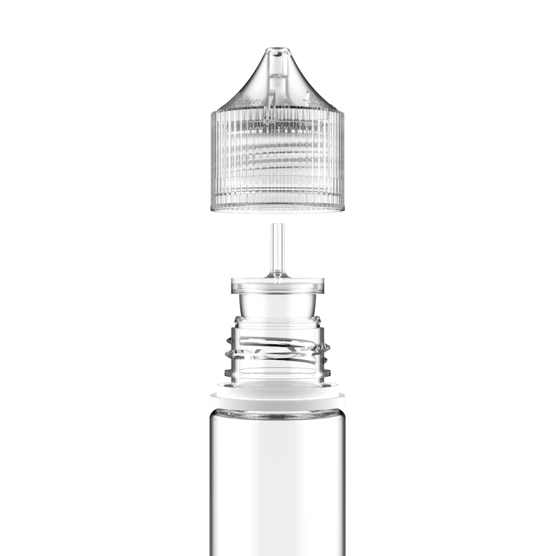 Chubby Gorilla - 75ML Unicorn Bottle - Clear Bottle / White Cap - V3 - Copackr.com