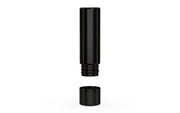 510 Cartridge Spiral CR Container Flat Top - Opaque Black With Opaque Black Lid - Copackr.com
