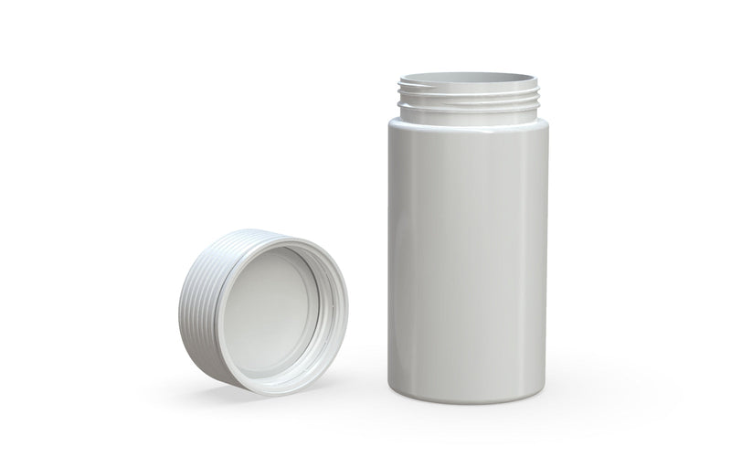 180CC/6FL.OZ Spiral CR - Container With Inner Seal & Tamper - Opaque White With Opaque White Lid - Copackr.com
