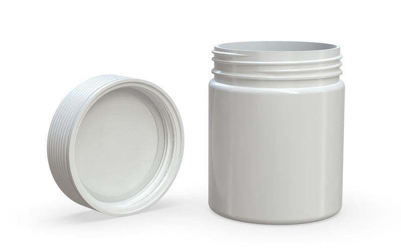 550CC/18.5FL.OZ  Spiral CR - XL Container With Inner Seal & Tamper - Opaque White With Opaque White Lid - Copackr.com