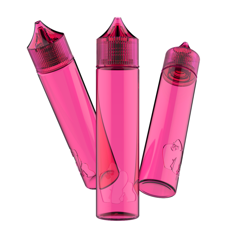 Chubby Gorilla - 60ML "SOFT" Unicorn Bottle - Transparent Pink - Copackr.com