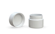 60CC/2FL.OZ Spiral CR - Container With Inner Seal & Tamper - Opaque White With Opaque White Lid - Copackr.com