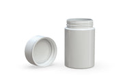 150CC/5OZ Spiral CR - Container With Inner Seal & Tamper - Opaque White With Opaque White Lid - Copackr.com