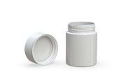 120CC/4FL.OZ/120ML Spiral CR - Container With Inner Seal & Tamper - Opaque White With Opaque White Lid - Copackr.com
