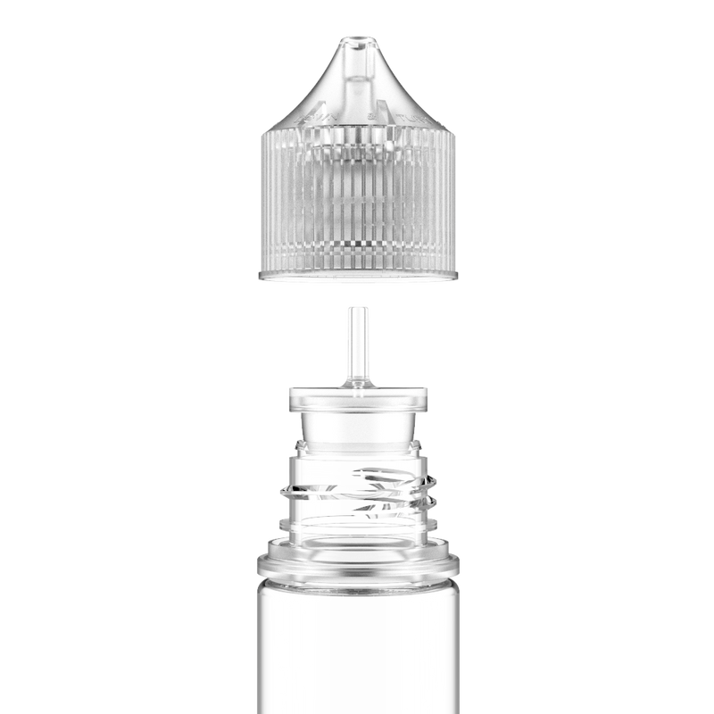 Chubby Gorilla Chubby Gorilla - 30ML Stubby Unicorn Bottle - Clear Bottle / Natural Cap - V3
