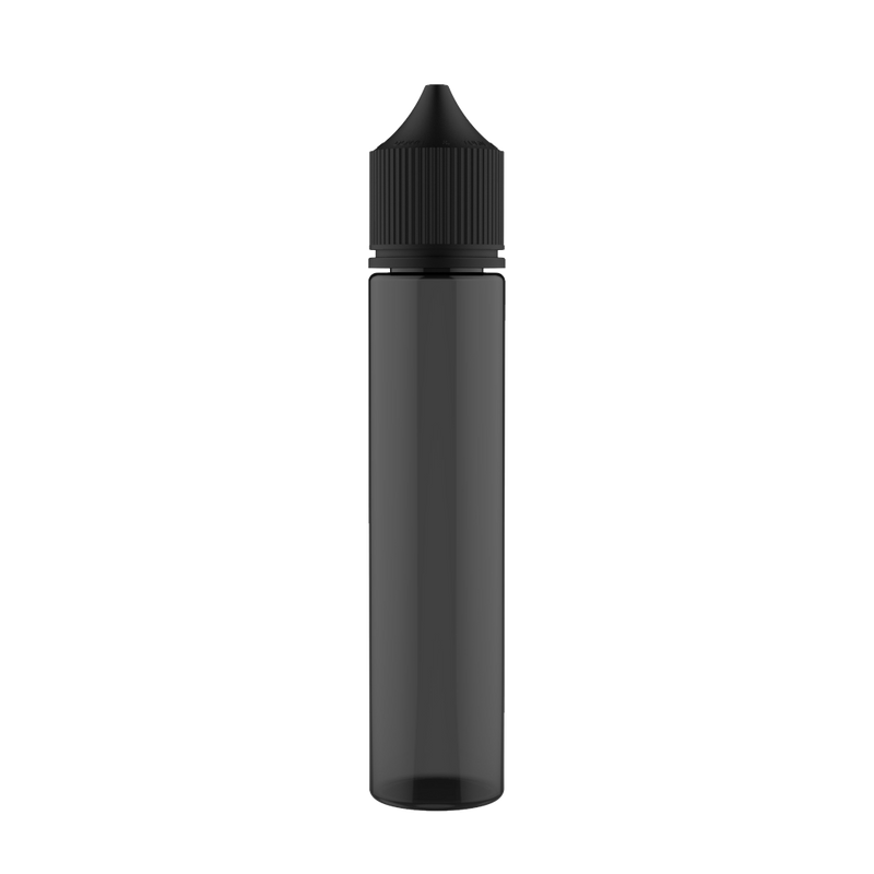 Chubby Gorilla - 75ML Unicorn Bottle - Transparent Black Bottle / Black Cap - V3 - Copackr.com